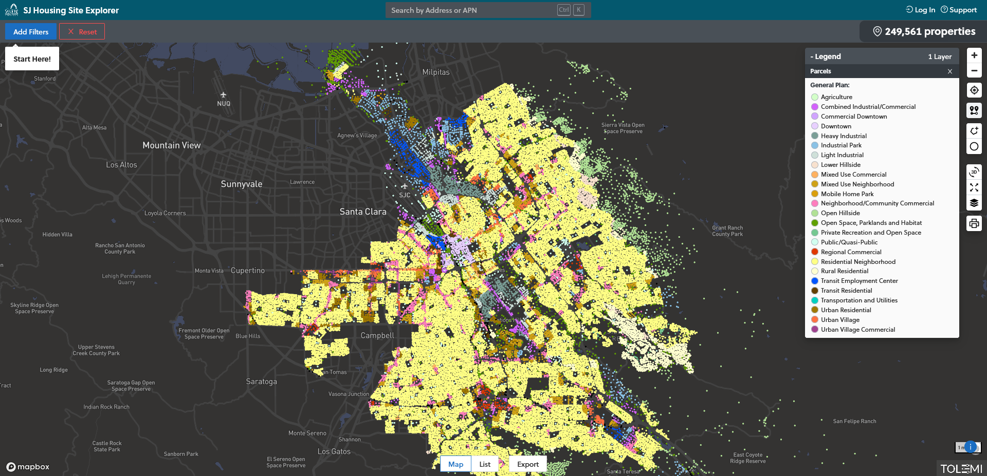 SJ Housing Site Explorer