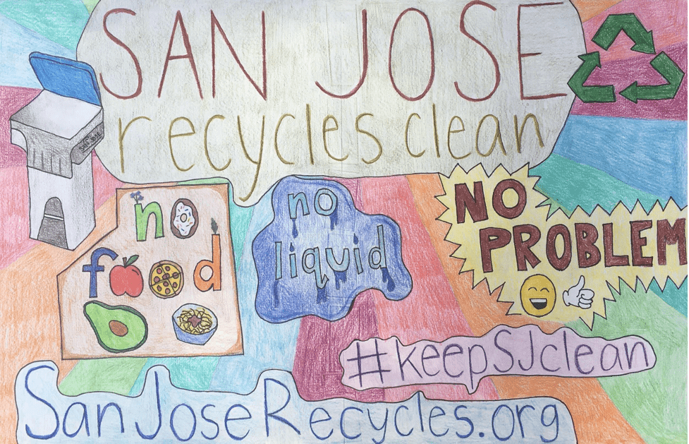 San Jose recycles clean. No food. No liquid. No problem.