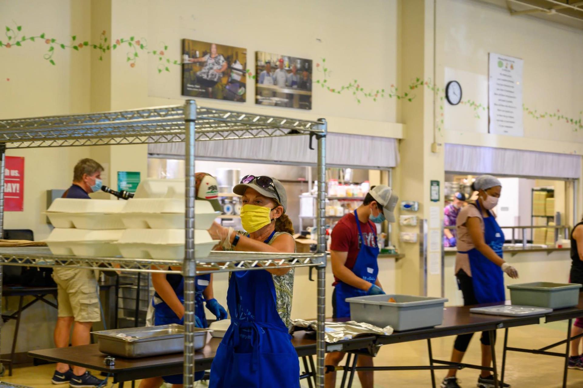 Martha's Kitchen Staff serving