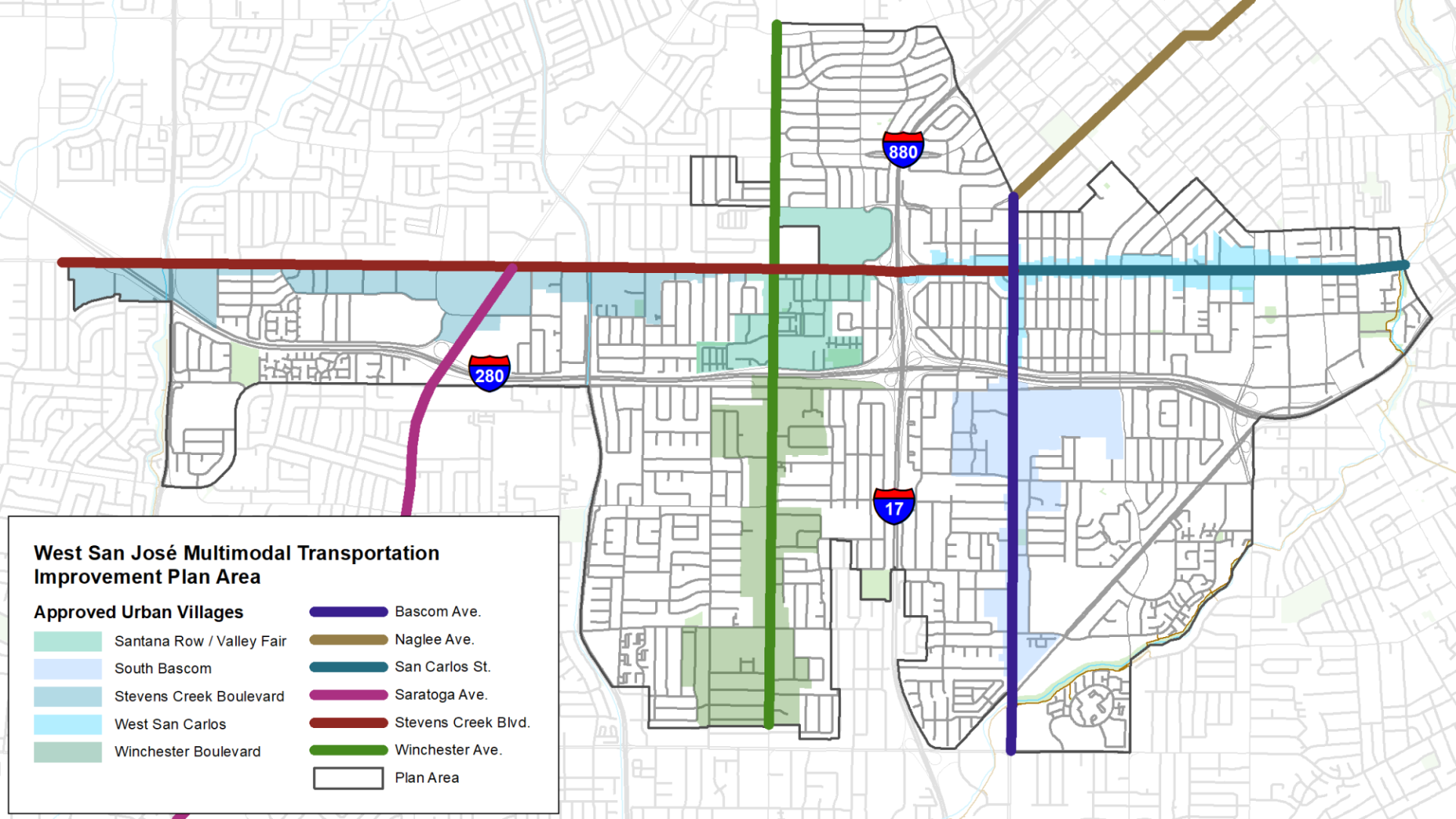 WSJ MTIP project area map