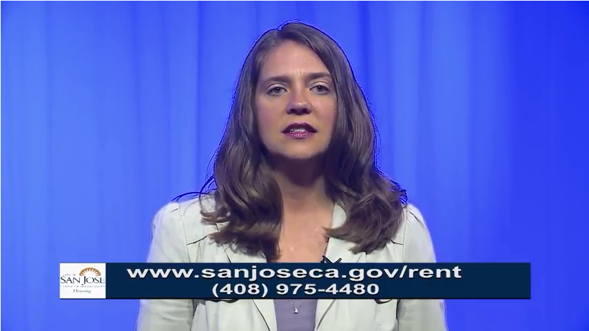 Woman speaking to camera