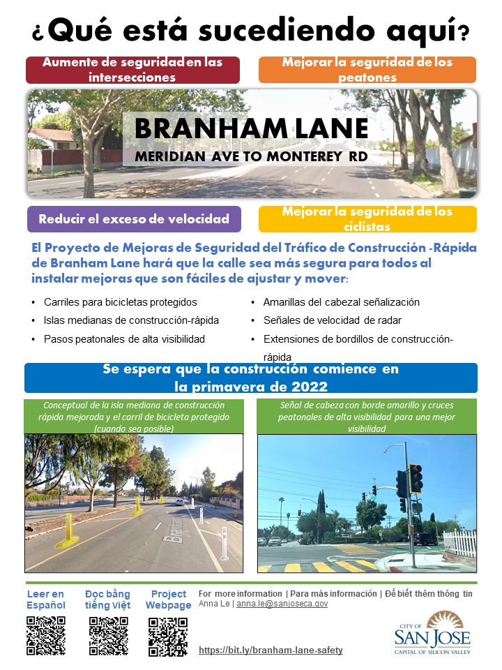 Image of a flyer with project information in Spanish