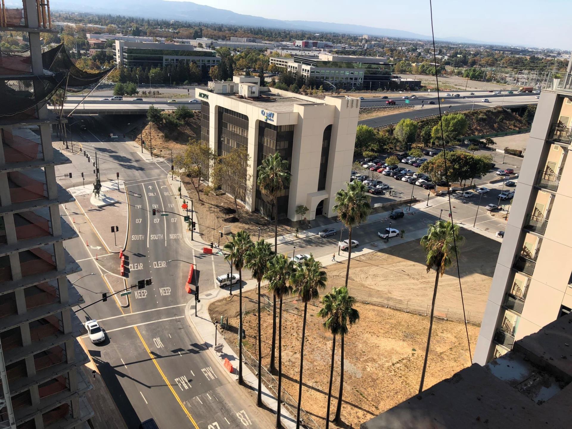 arial building view