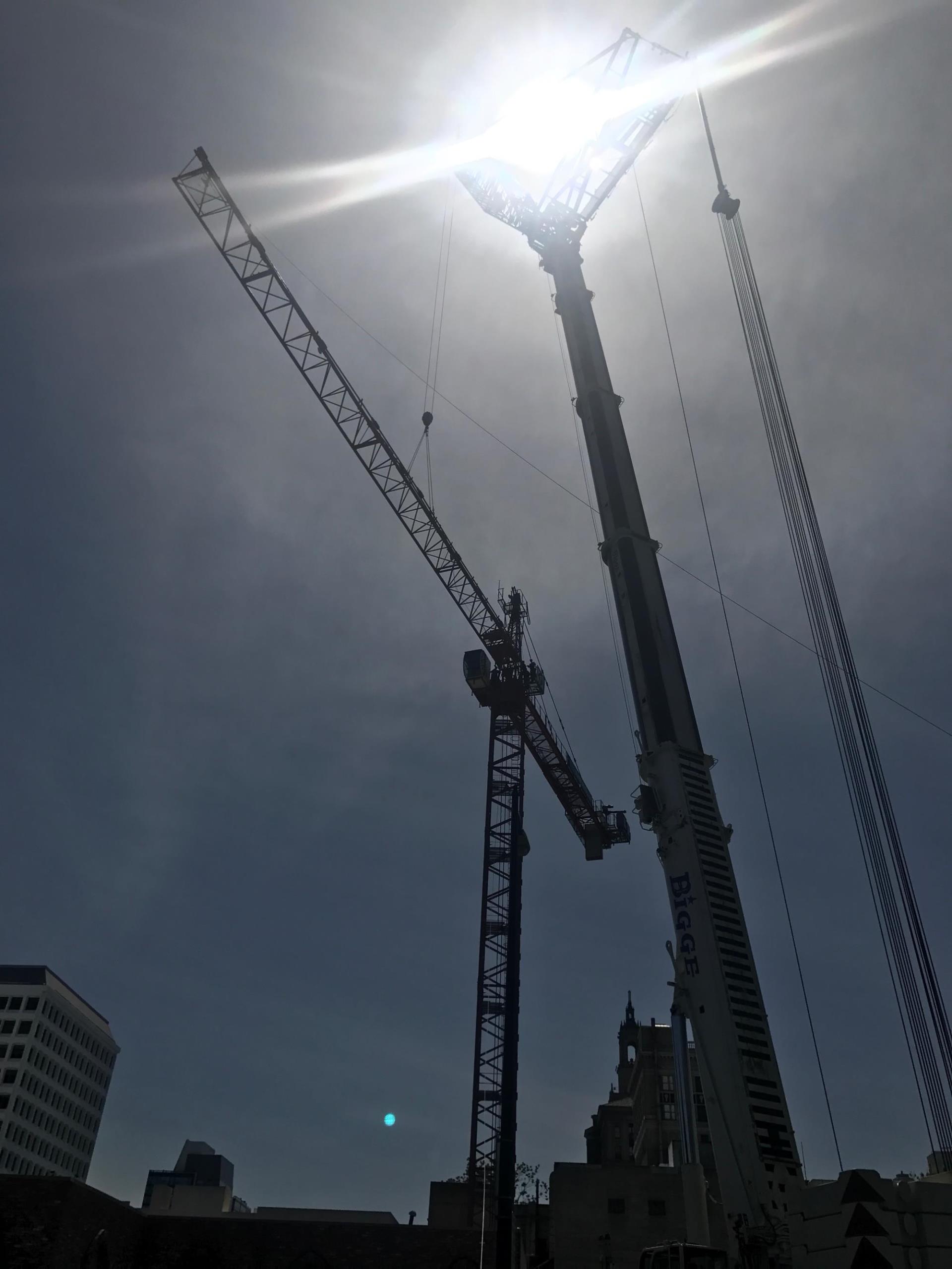 high rise crane