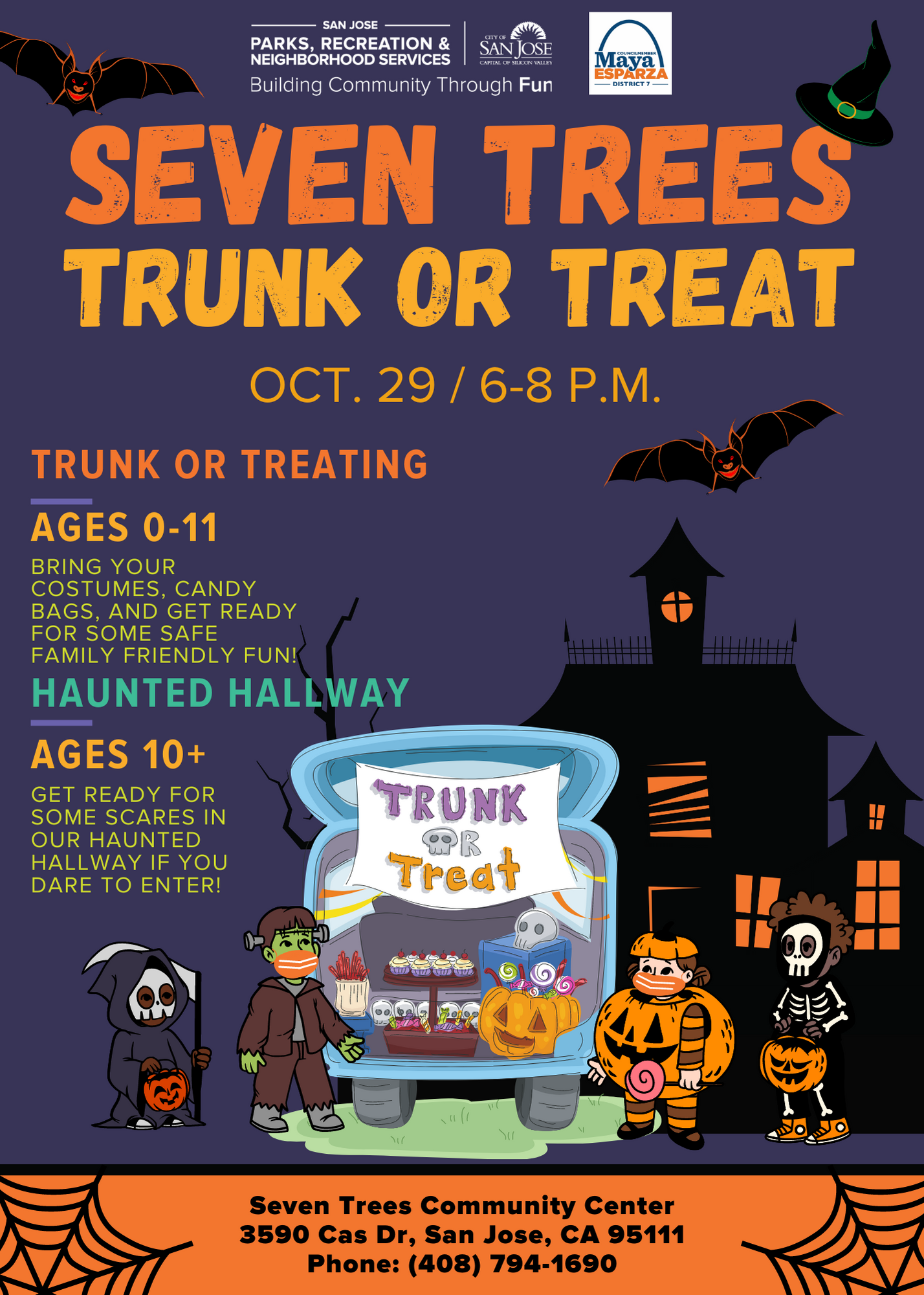 Seven Trees Trunk or Treat Flyer