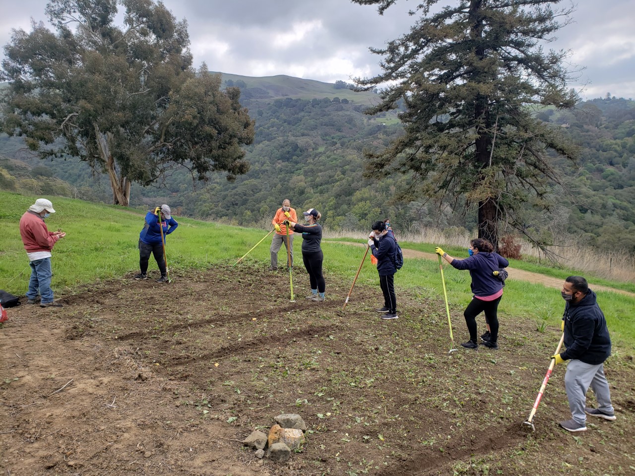 Volunteers at Alum Rock Restoration