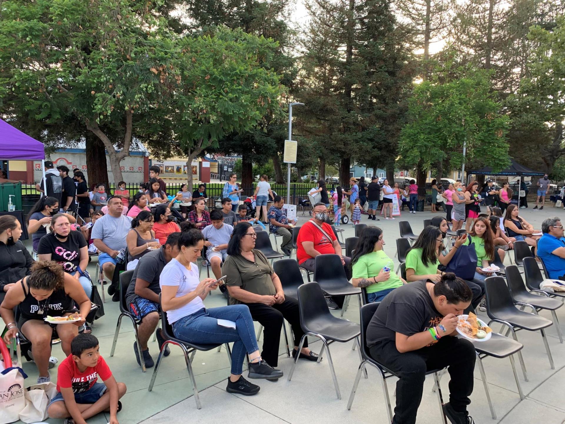 San José Residents at National Night Out