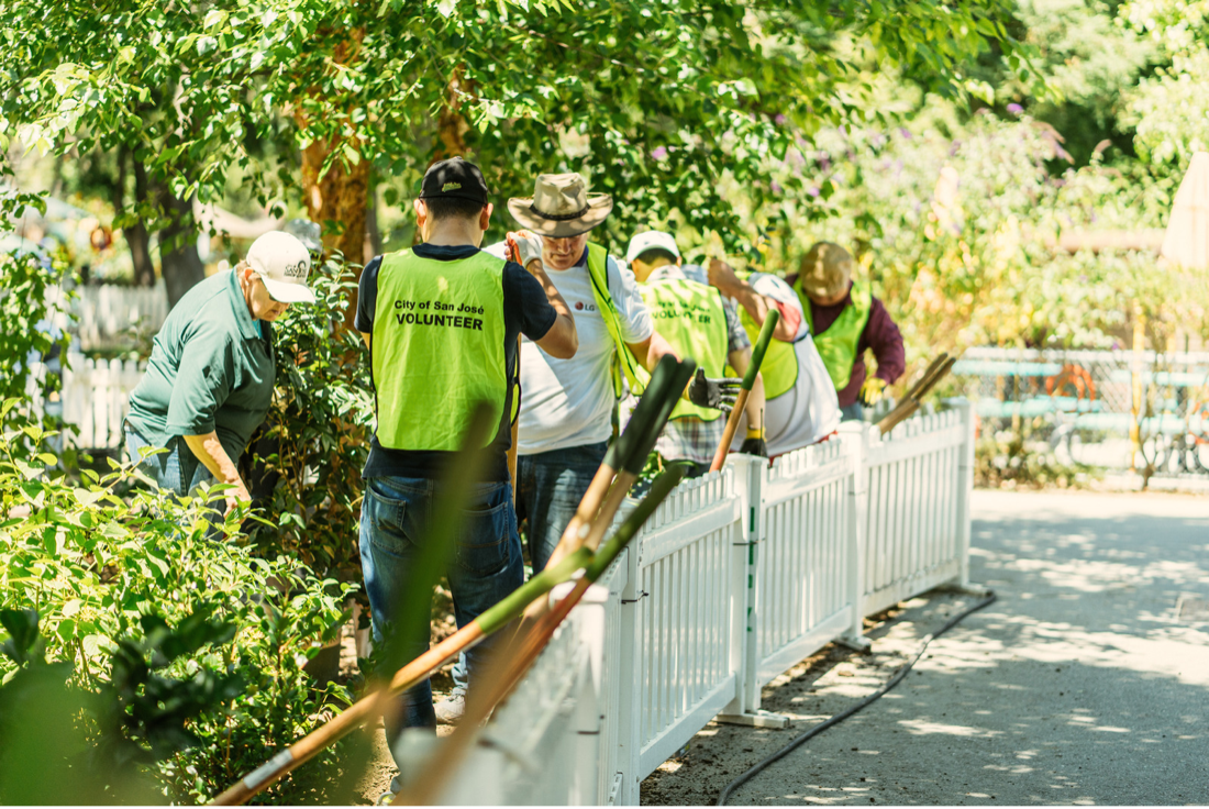 Volunteers at Kelley Park