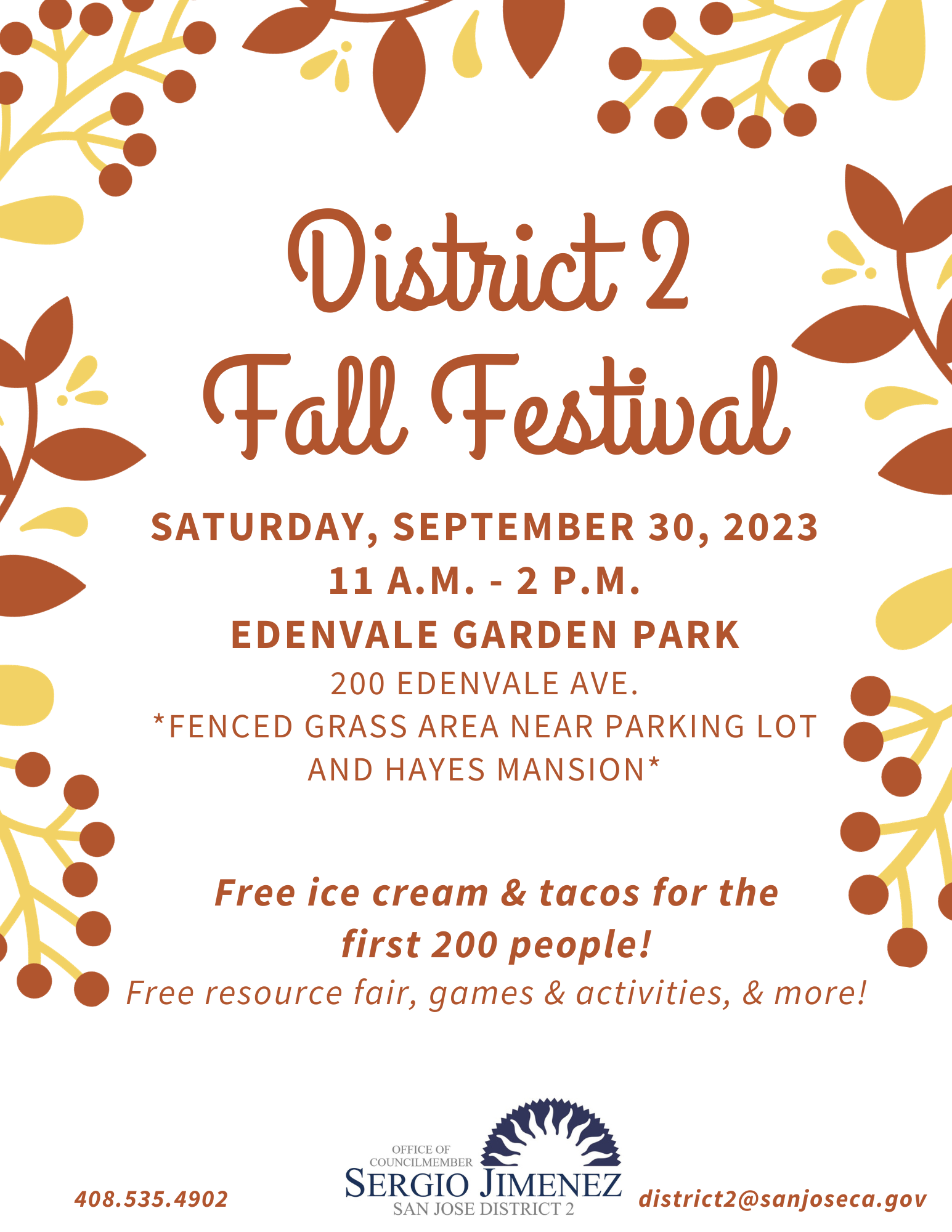 Flyer - D2 Fall Festival 2023