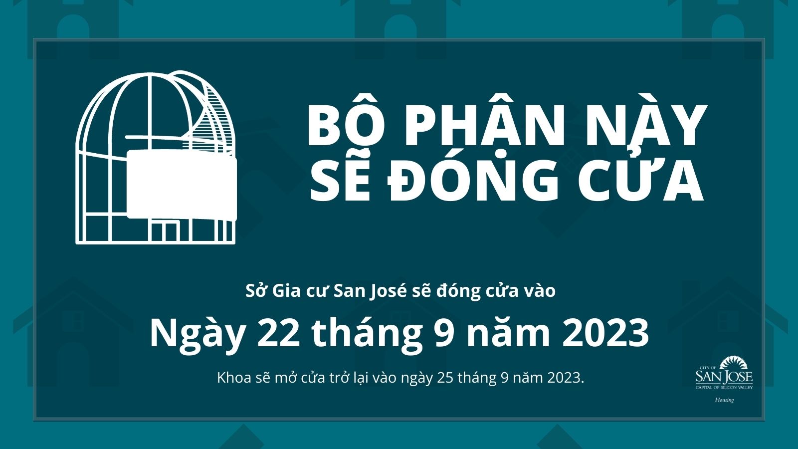 2023 September Closure - Social Graphic VIET