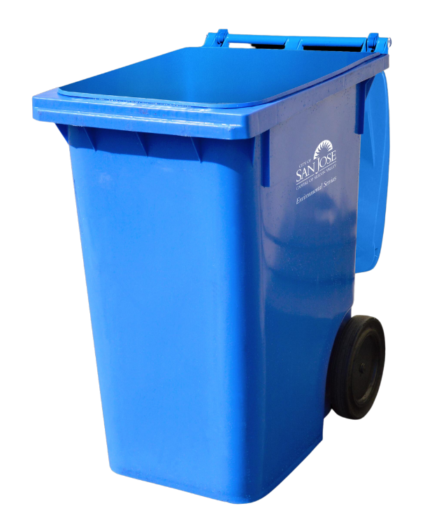 MFD Blue Recycling Cart