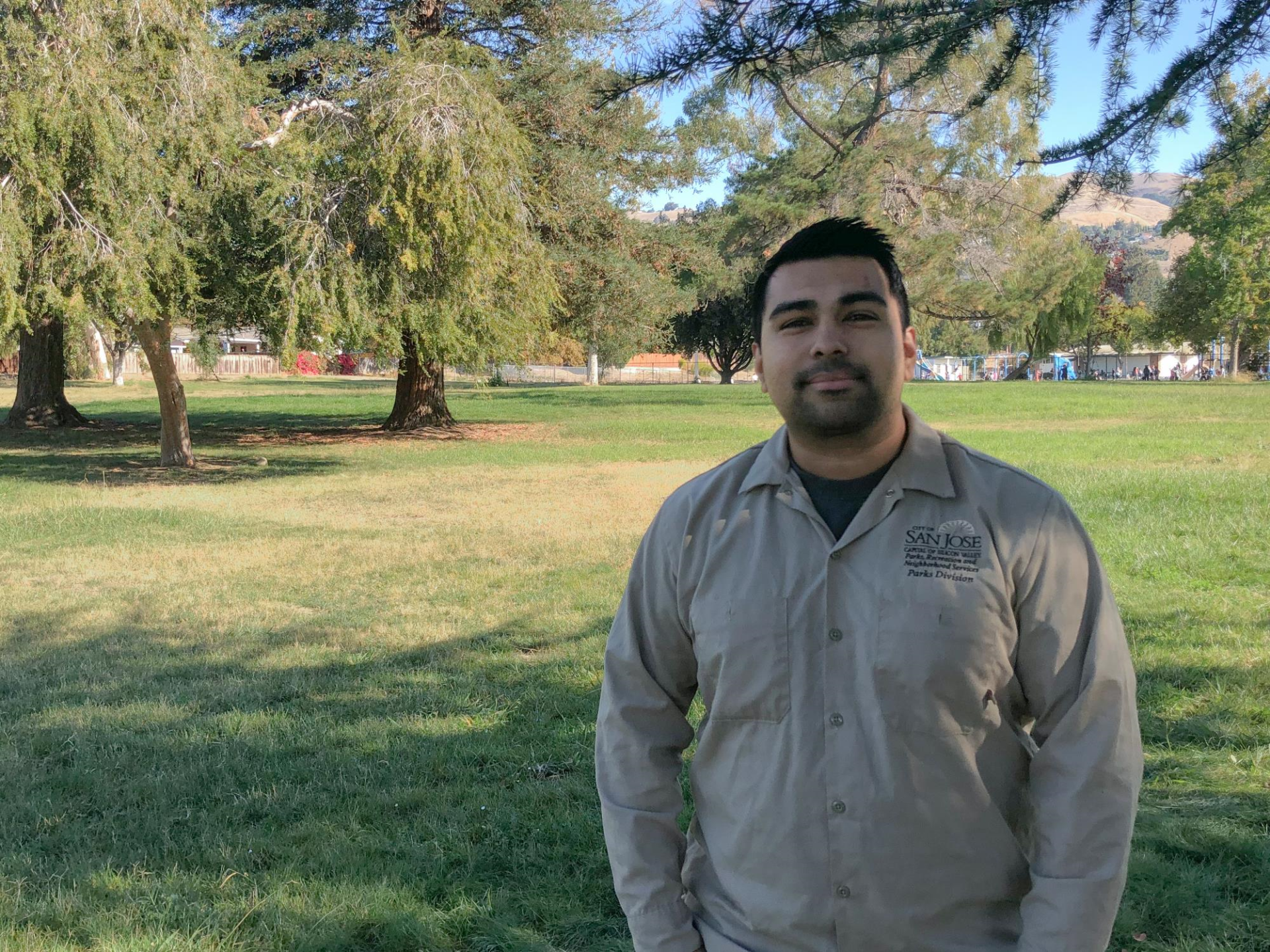 Joseph Parra at a San José Park