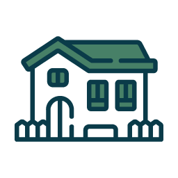 A simple icon of a house.