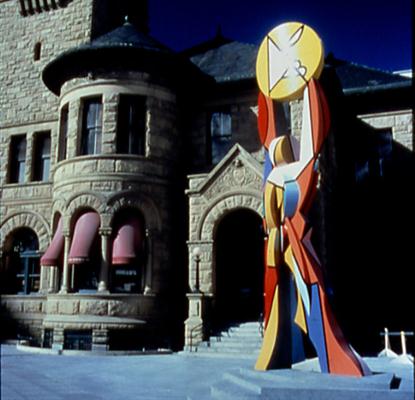 Public Art - Figure Holding the Sun