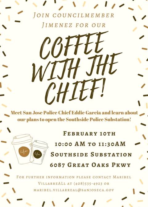 Coffee with the Chief Flyer