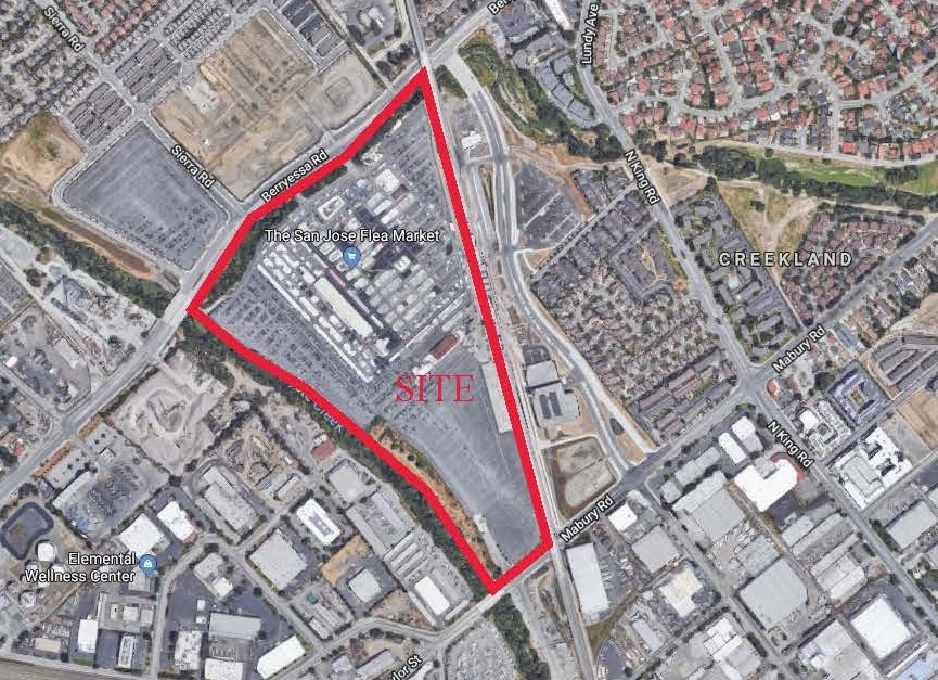 Flea Market Site Location Map